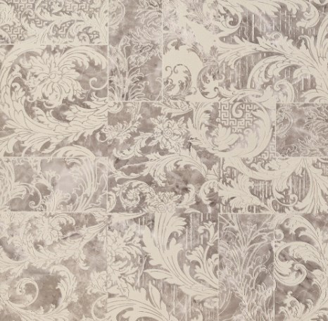 240716 MODULO BAROCCHINO GRIGIO 58,5x58,5 Versace (Gardenia Orchidea)
