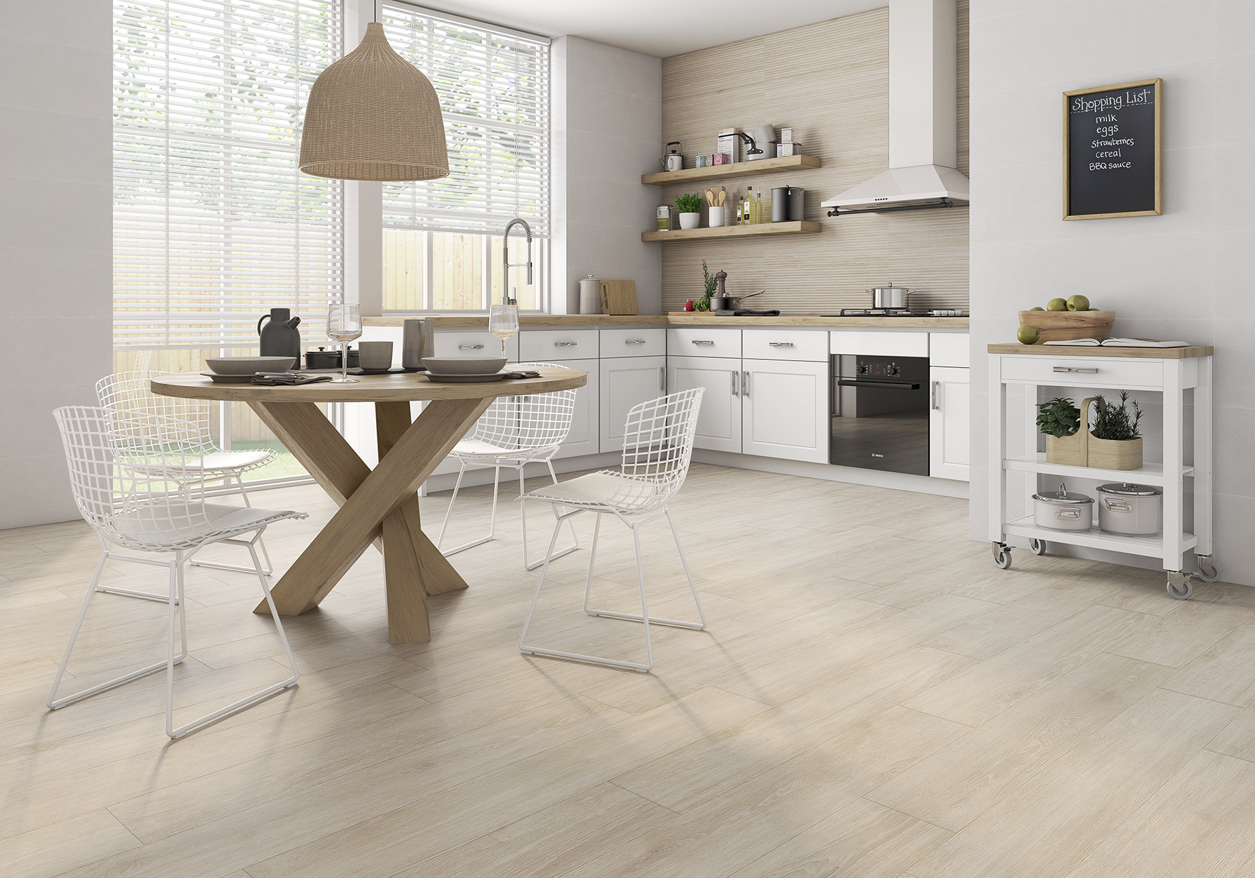 Abbey Roble Rectificado 19.5x120 Roca Ceramica