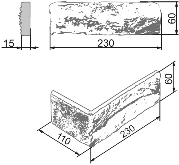 Венеция 334 Плоскость 230x60x15 Камелот