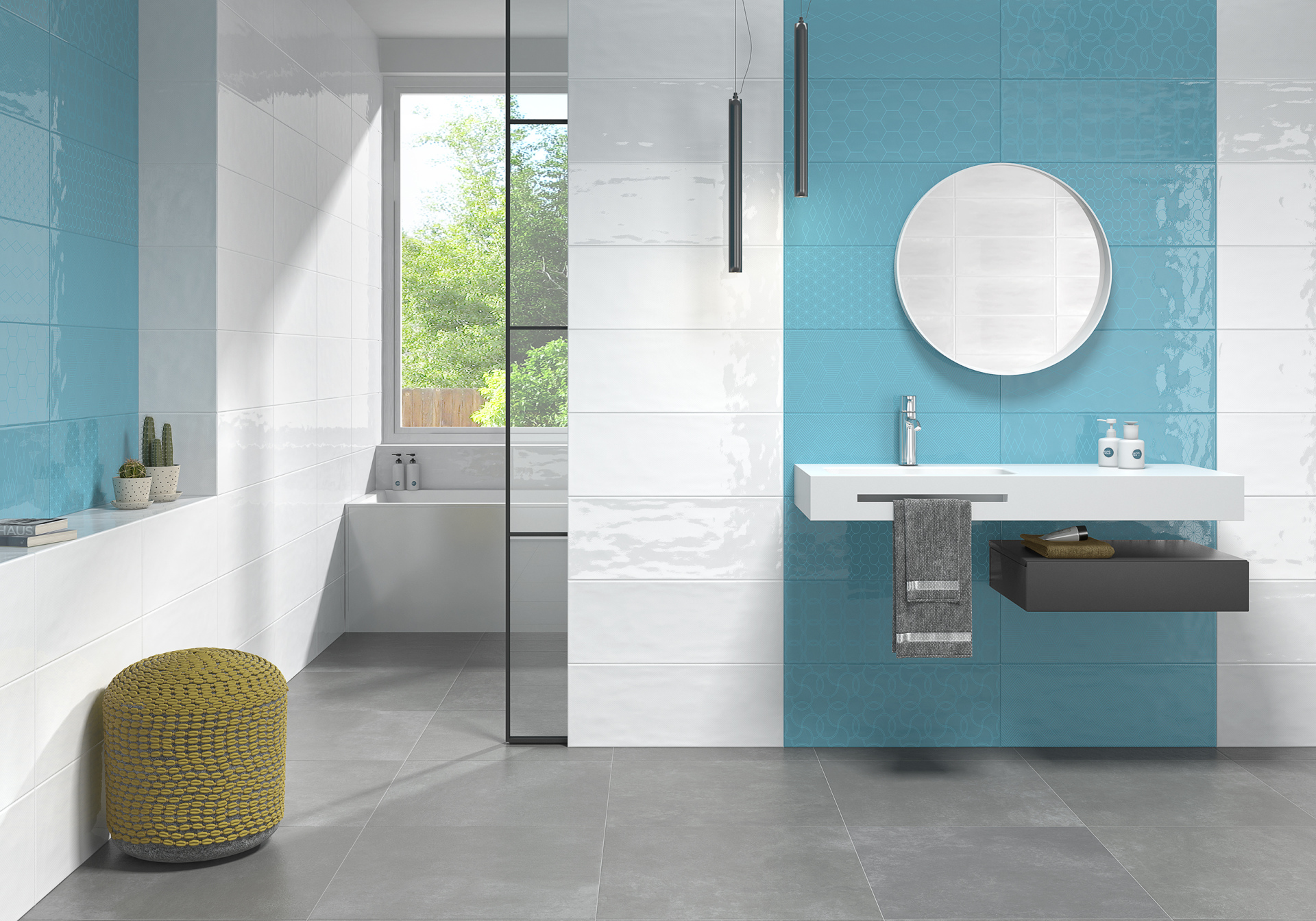 Rev. DECOR DIVERSO ROSA SLIMRECT PRI 25x65 Azulev