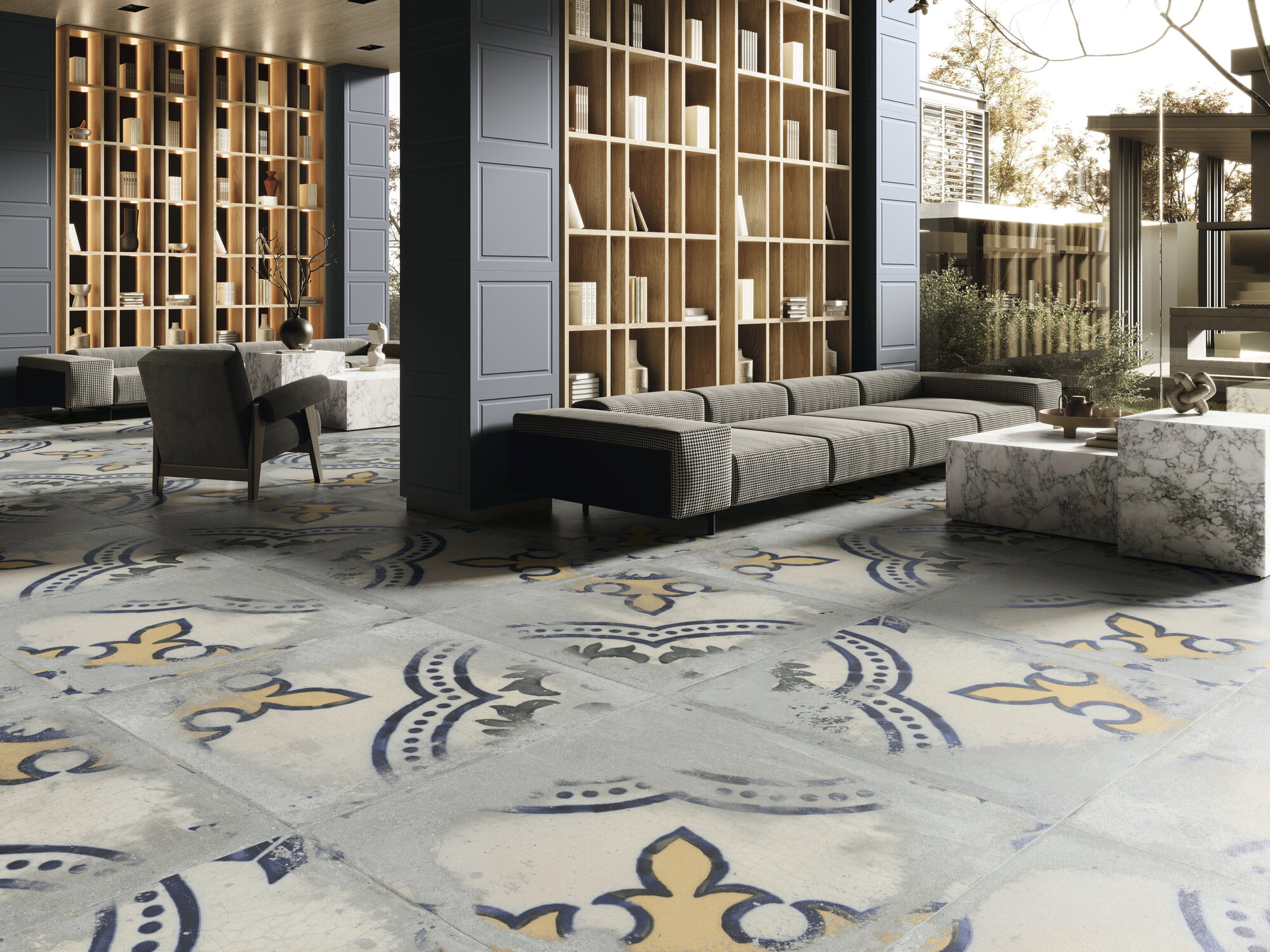 A042409 Palanzo Ecru Rect. 60x60 Ape Ceramica