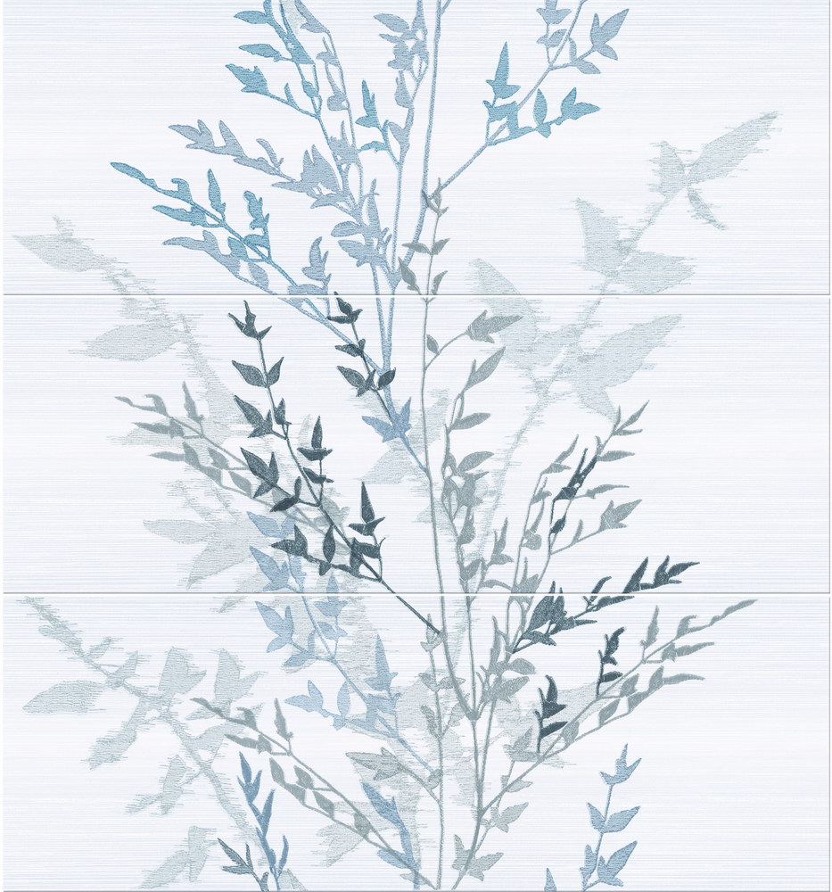 Decor Nippon (set 3 pz) Blanco 75*70 Keraben