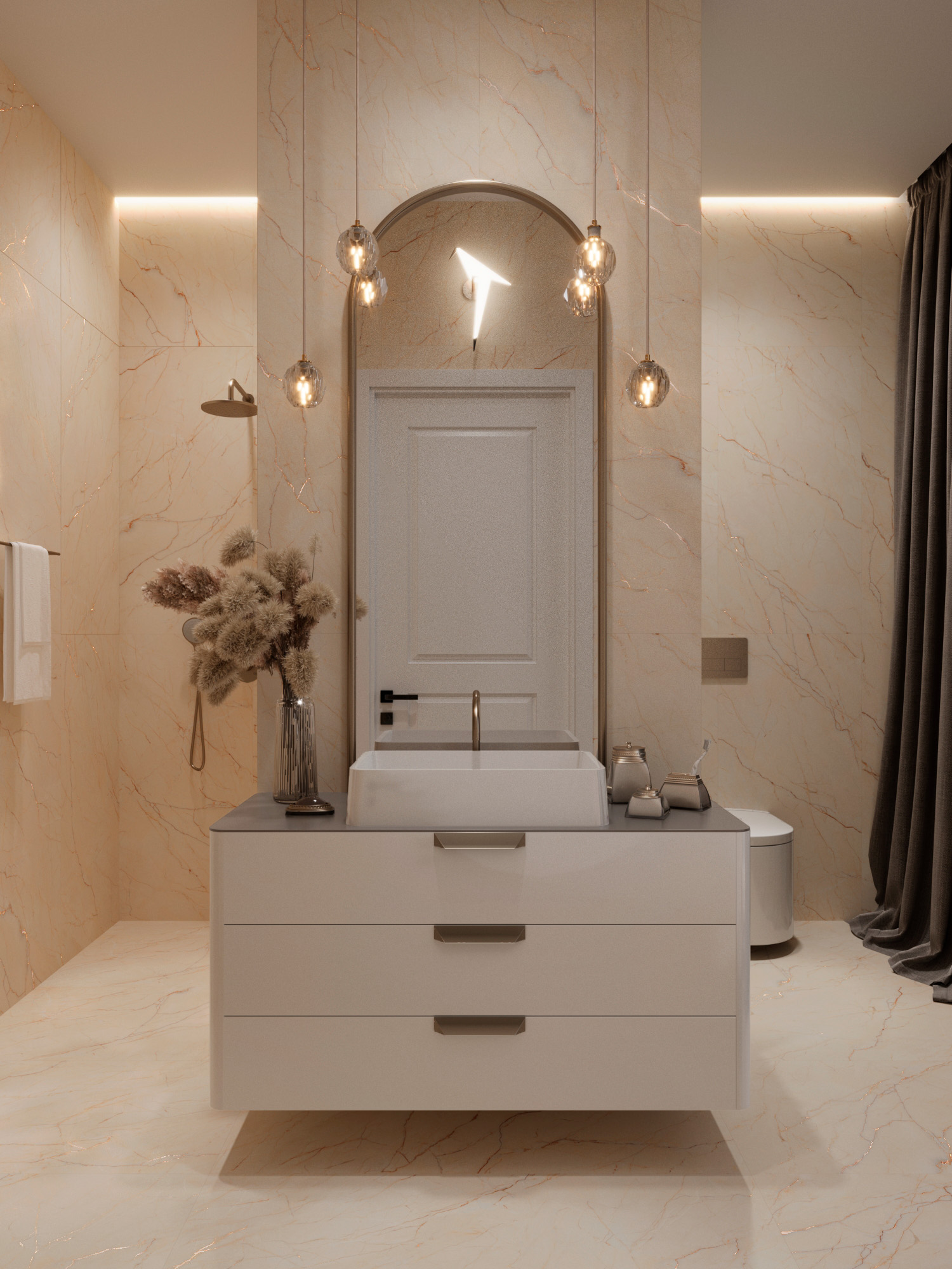 CR4001-A Etna Beige Carving 60x120 Arcadia Ceramica
