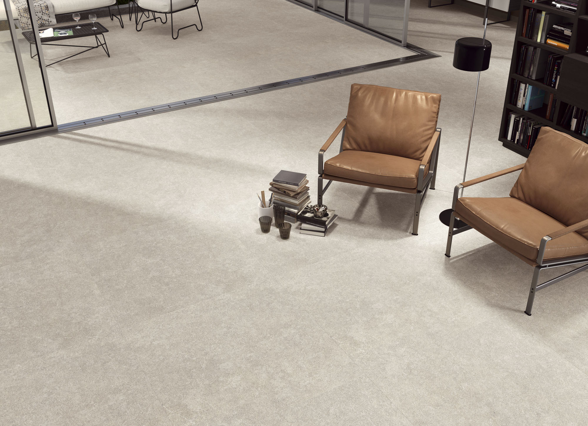 9551 Soller Blanco Relieve Nau Rect 30х90 Porcelanite Dos