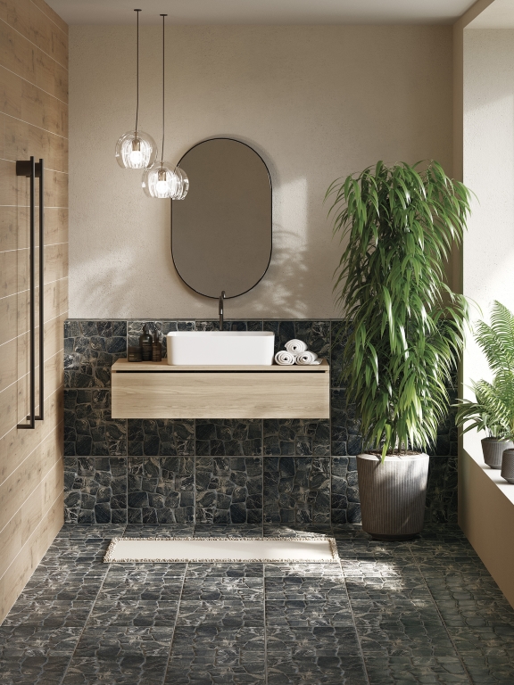 16429 Vilio темно-серый R12 29,8х29,8 Cersanit