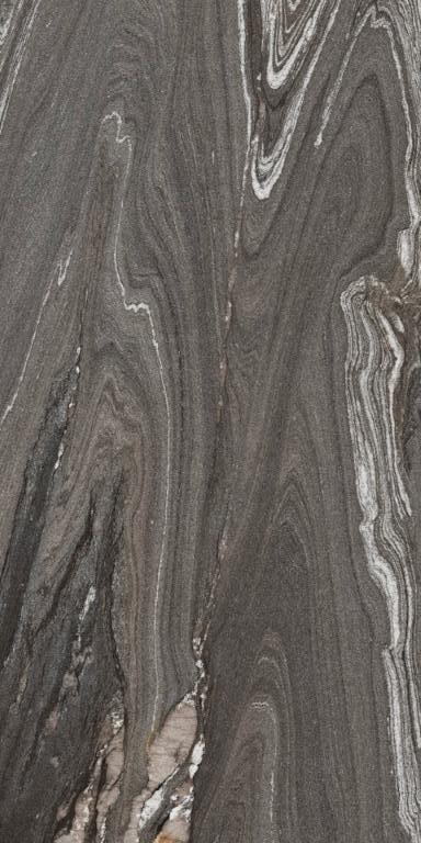 UG6TP300717 Silver Wave Top Lapped R10 6mm 300x150 Ariostea
