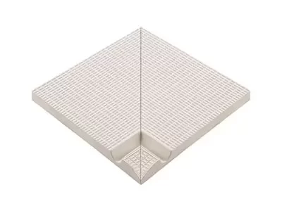 37200 Внутренний угол с сетчатой поверхностью L Unglazed 25х25 Serapool