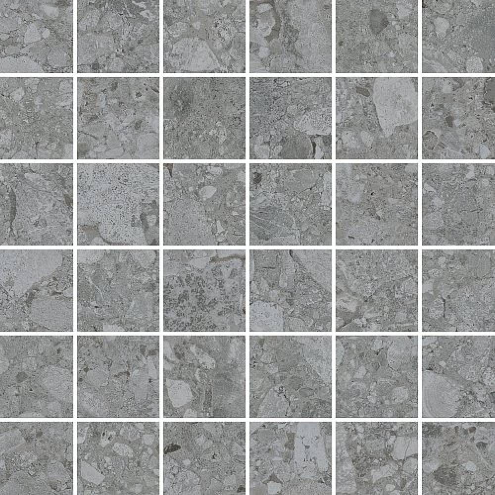 K9475138R001VTE0 Ceppostone Мозаика Темно-серый Матовый R10B 7Рек 5x5 30х30 Vitra