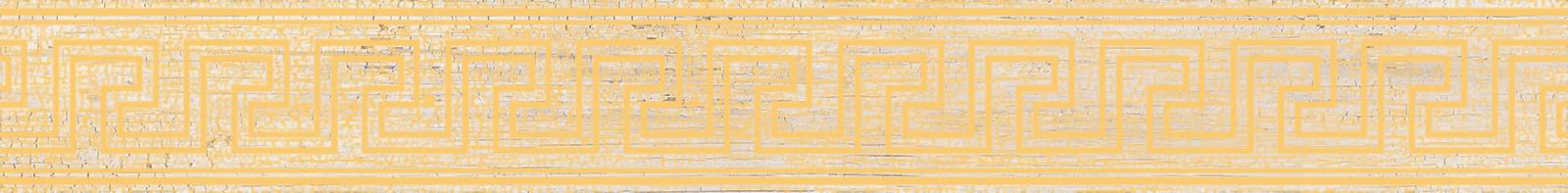 263082 Fascia Greca Oro White 10x80 Versace (Gardenia Orchidea)