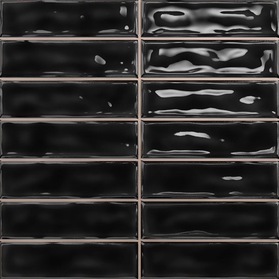 Sticks Black 20x20 Dar Ceramics