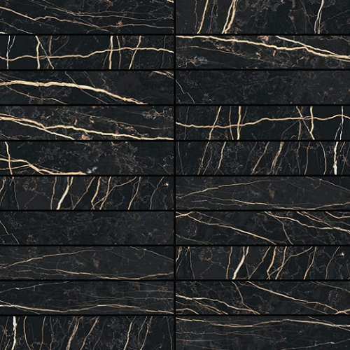 756315 Prexious Thunder Night Mosaico 3x15 Glossy 30x30 Rex Ceramiche