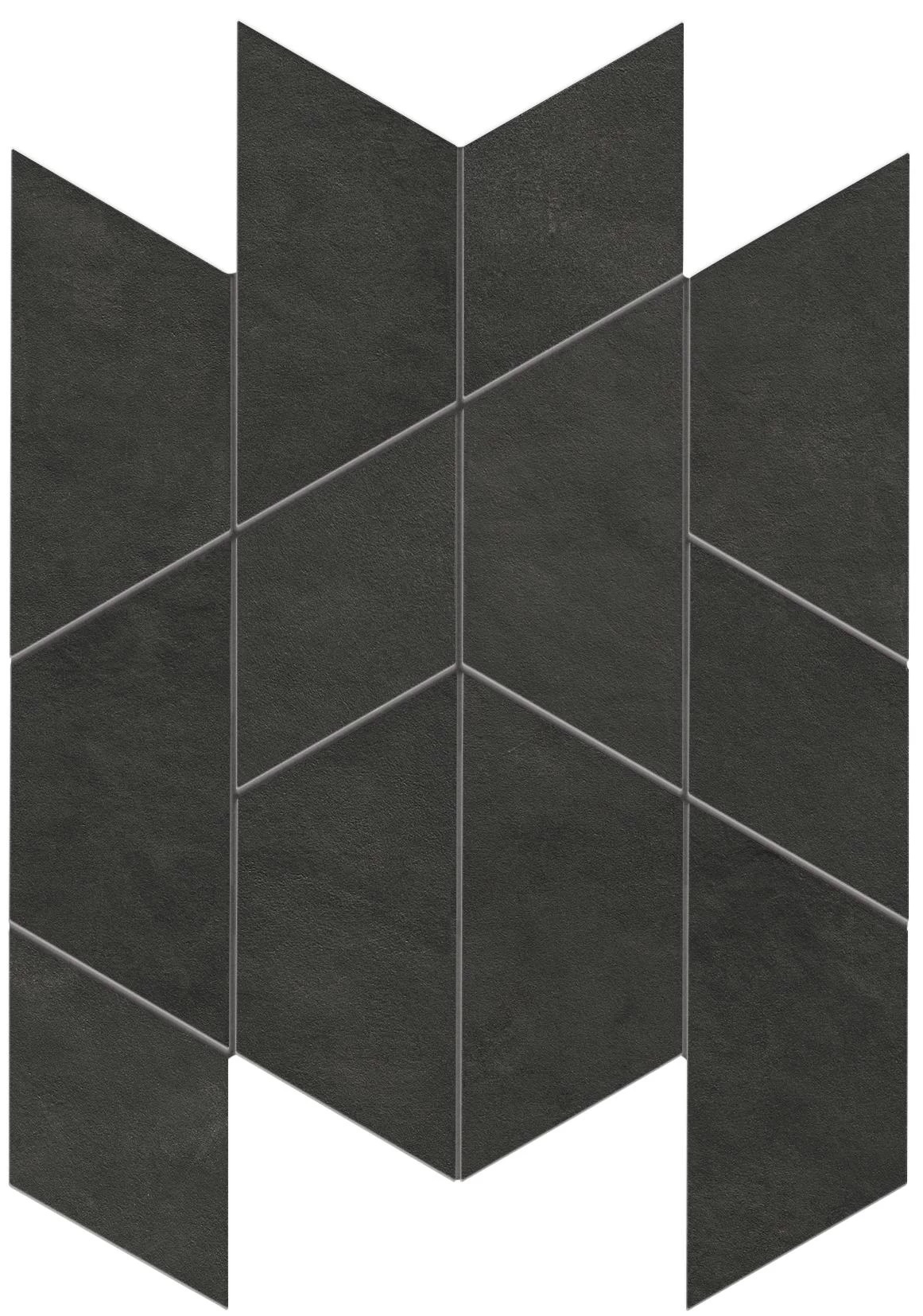 A412 Prism Graphite Mosaico Maze Silk 31x35,7 Atlas Concorde