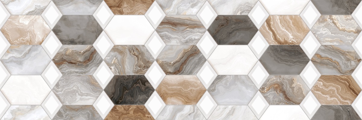 DG10-05 Hypnose Grey Decor 05 glossy 30x90 PrimaVera фото 3