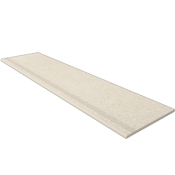 Ступень CM02 Cosmos Бежевый неполированная с насечками 30x120x9 Estima
