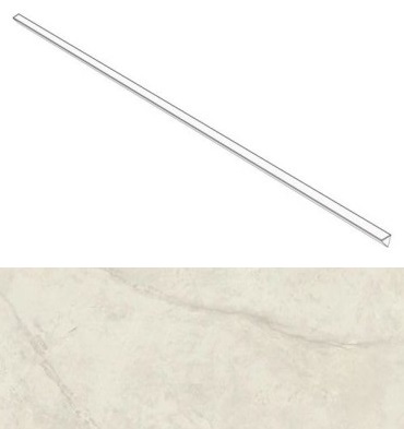 AGJU Marvel Calacatta Perla Corner 120 Silk 1x120 Atlas Concorde