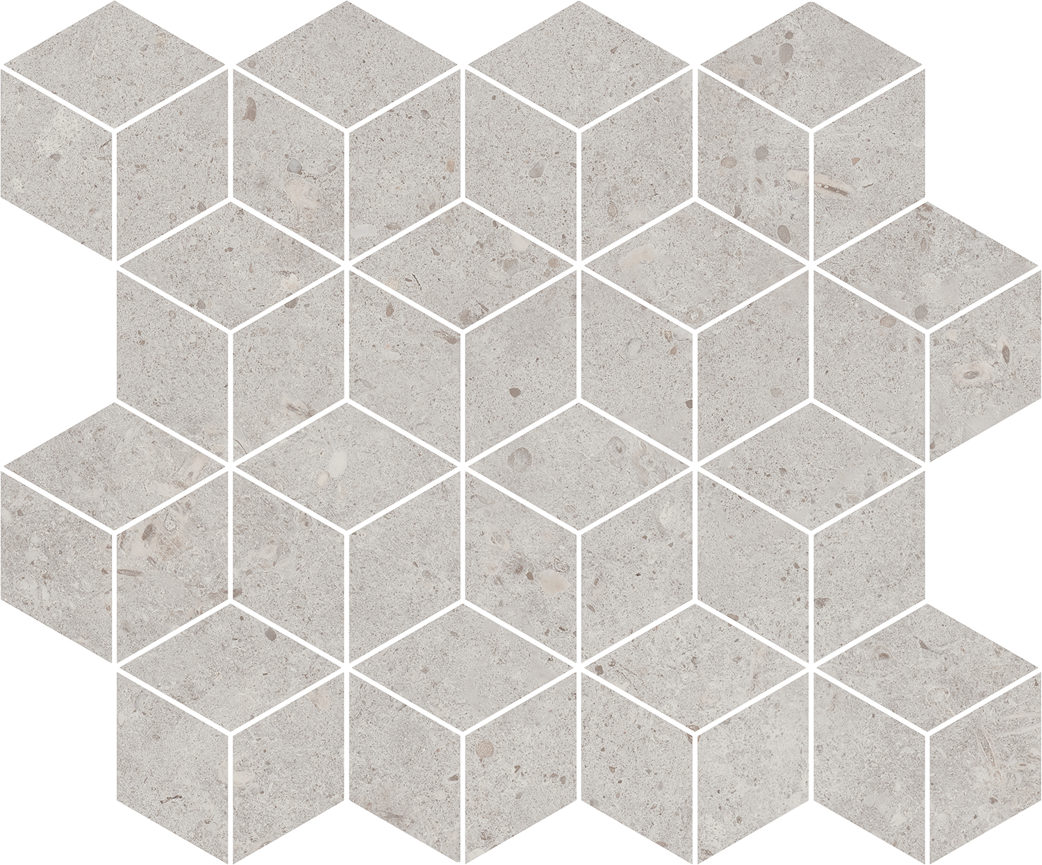 T017/14053 Декор Риккарди мозаичный серый светлый матовый 45x37,5 Kerama Marazzi фото 4