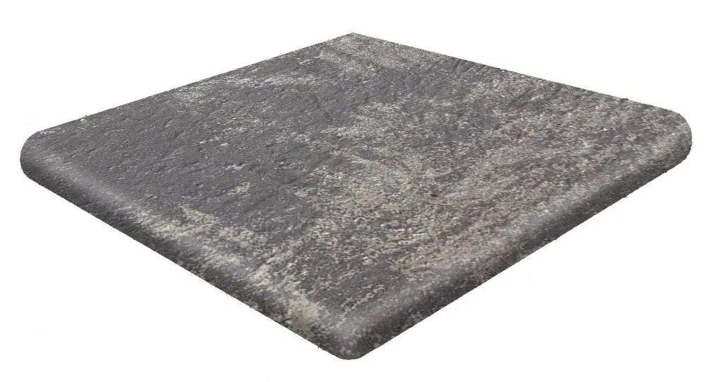 906861 Esquina Redonda Metal Black 33x33 Gres de Aragon