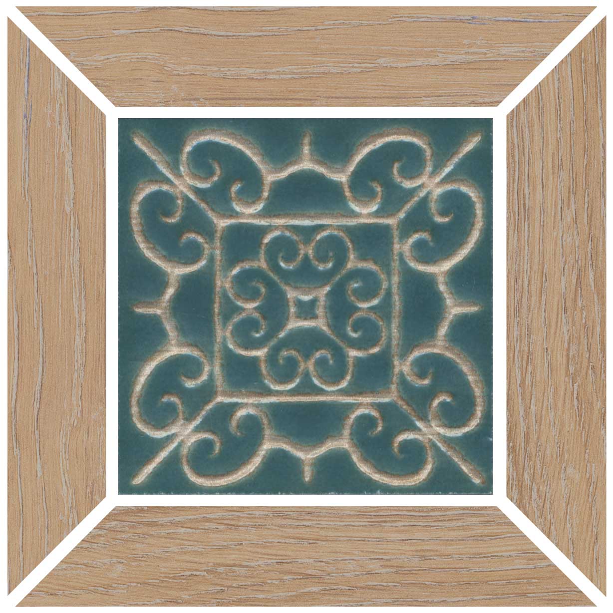 ID153 Вставка Тровазо наборный бежевый матовый 13x13x0,9 Kerama Marazzi