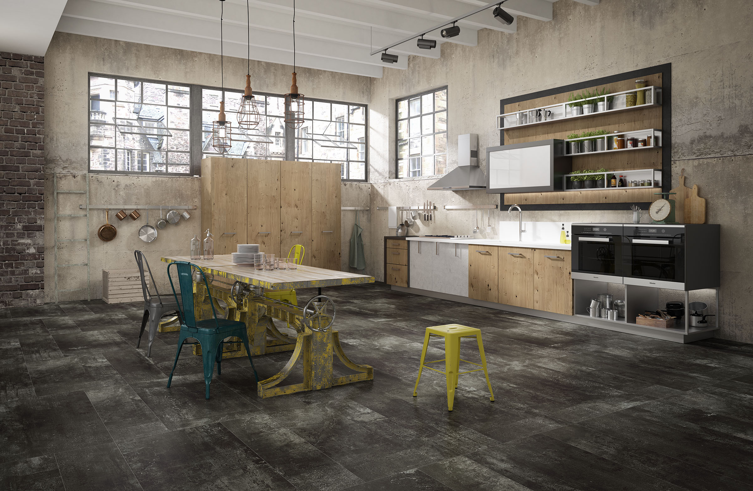 Alchemy 7.0 White Hammered 59.55x119.3 Apavisa Porcelanico