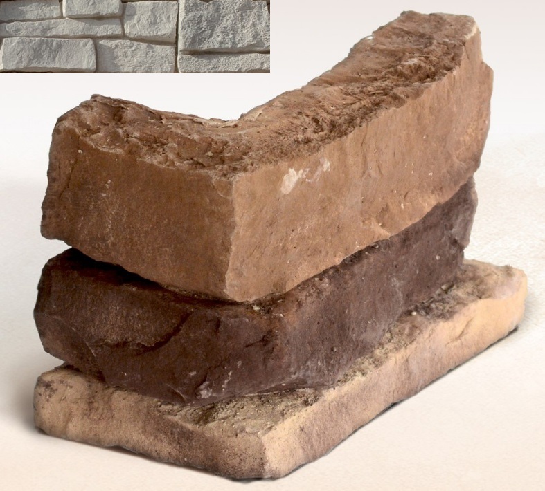Колорадо 00-19 угловая 50х250(150)х125х30-60 (вариативный размер) Ecostone