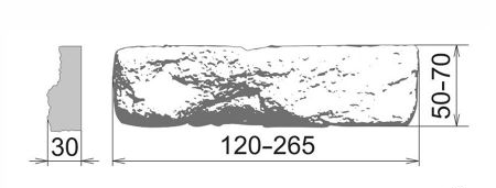 Прага 186 Плоскость 120-285х50-70х30 Камелот