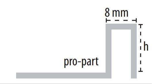 B73134004 Pro-part Laton Cromado 8x12,5x2500 Butech