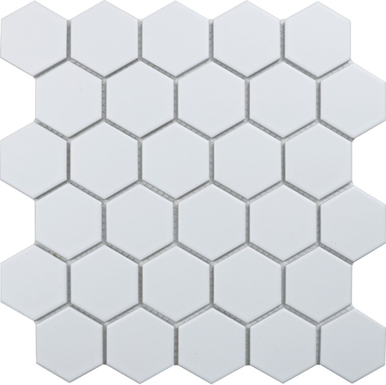 Hexagon small White Matt (MT31000/IDL1005) 27.8х26.5 StarMosaic