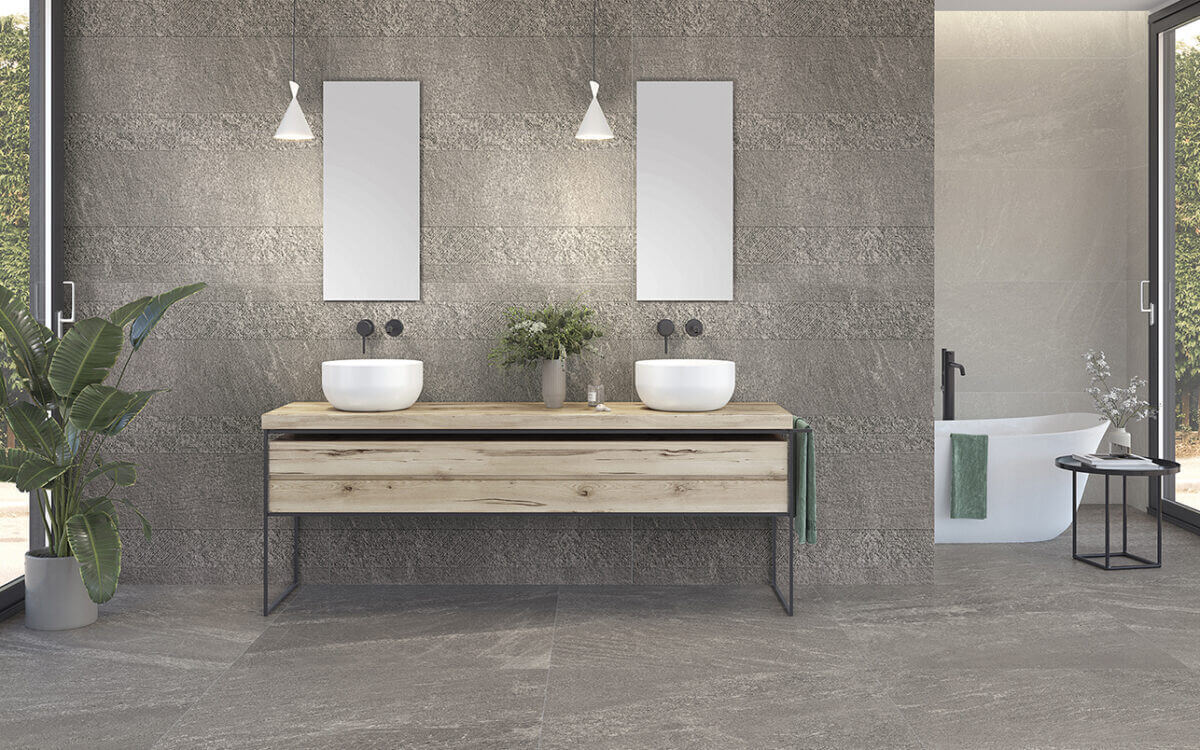 Slate Stone White RC Lap 100x100 Azulejos Sanchis