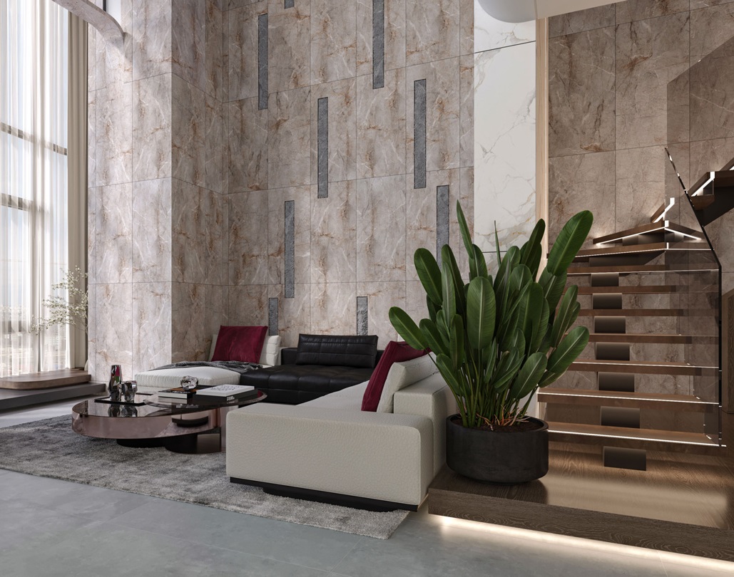 S4441C Pietra Beige Carving 60x120 Buono Ceramica