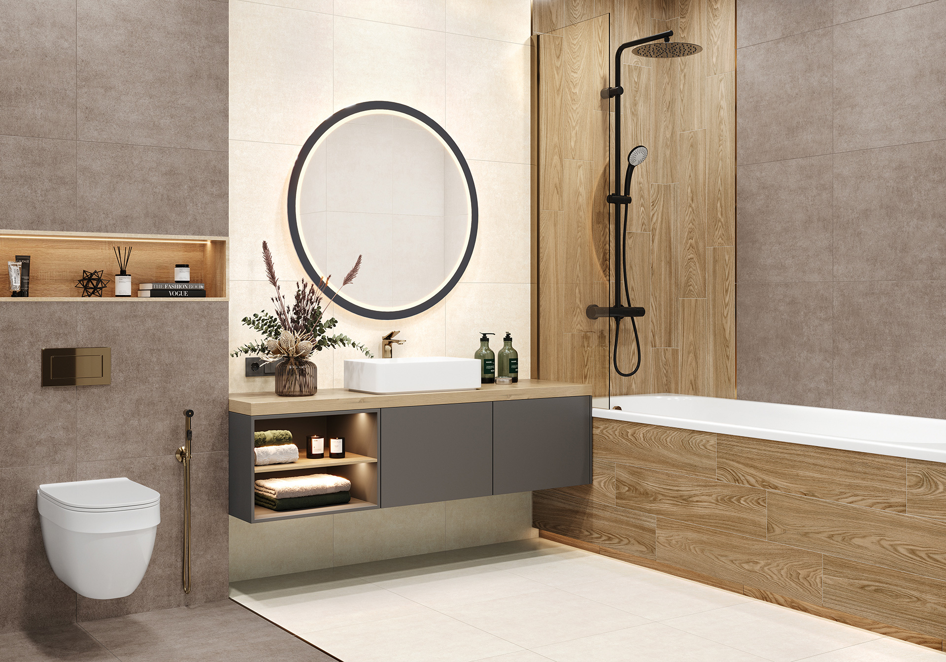 GFU04BLN04R Berlin матовый 600x600x9,5 Alma Ceramica (Уралкерамика)