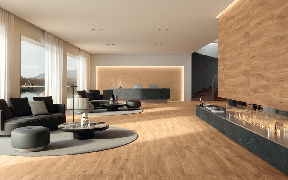 AX2A Log 3D Pleat Moon Oak Matt 50x120 Atlas Concorde