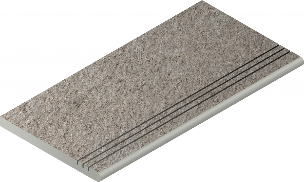 620040000155 Grey Gradino Round Grip 30x60 Italon