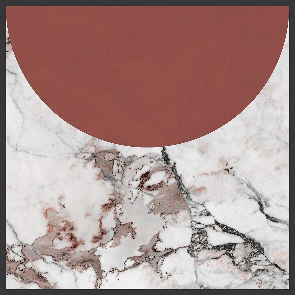 764135 Policroma Volta Breccia-Mattone Mat Ret 6mm 120x120 Cedit