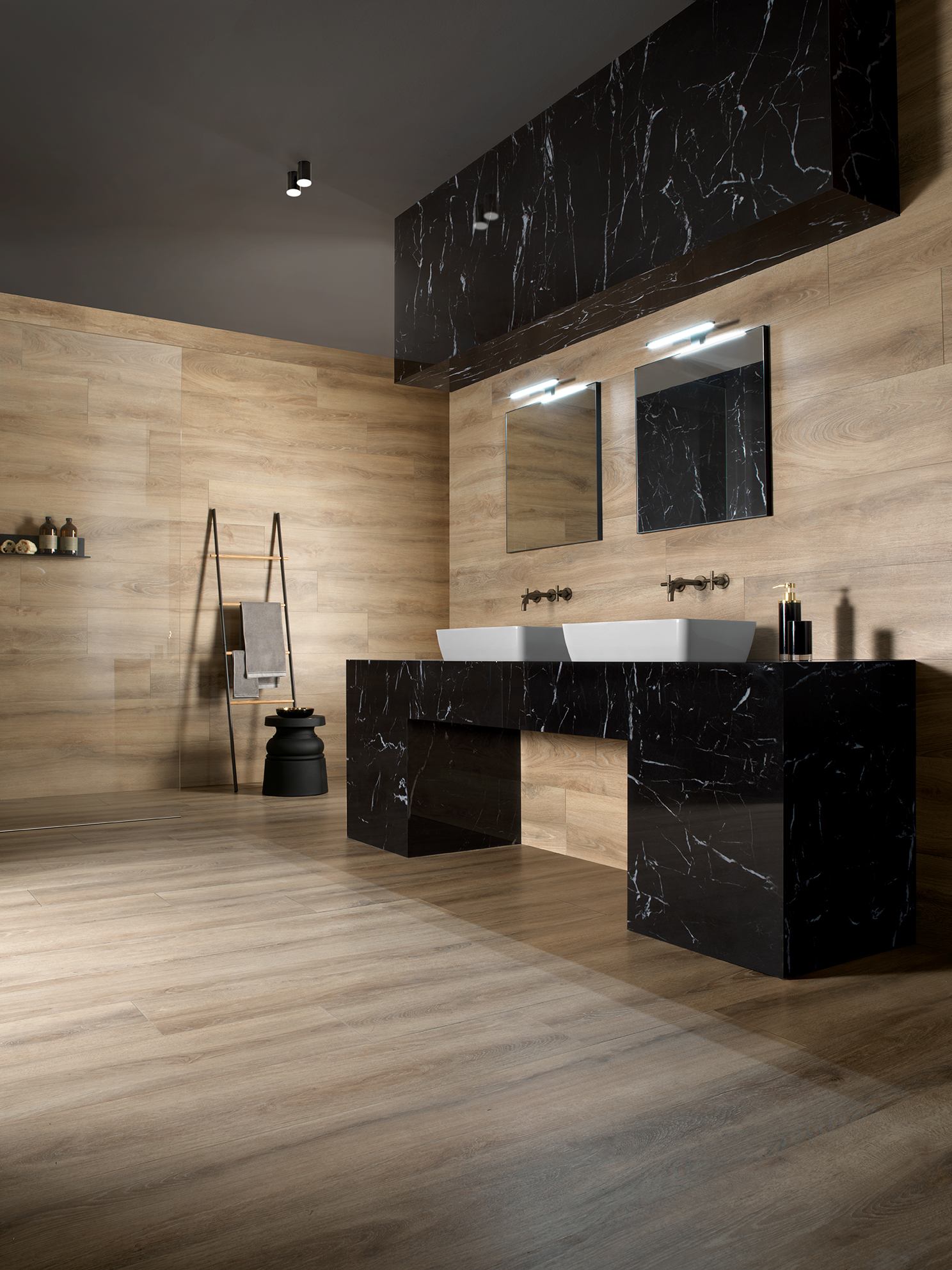123040 Marquina Nero Lucidato Ret 60x120 Tagina Ceramiche