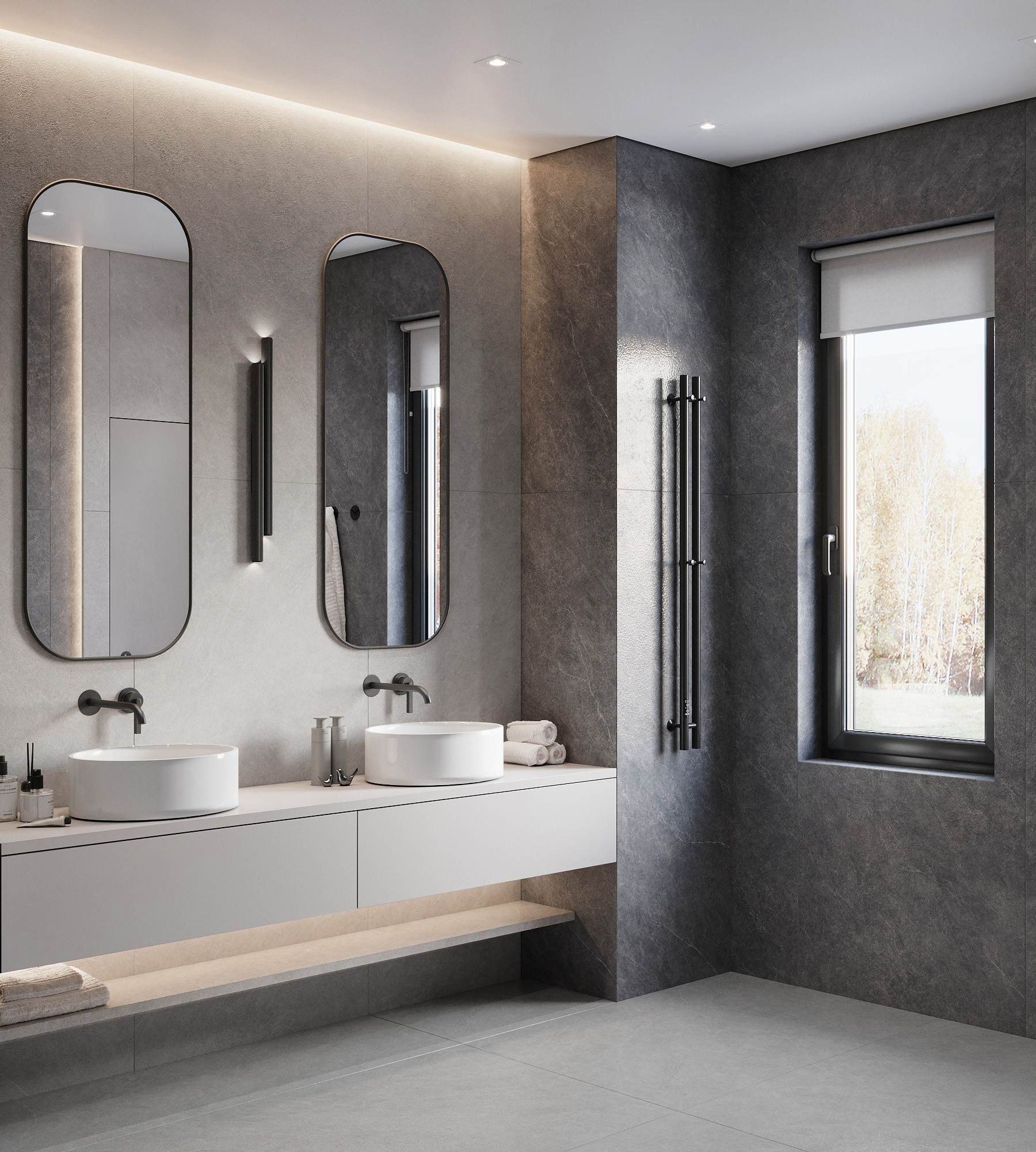 CZ-SL02-B Listello Gris Solido 80x160 Creanza