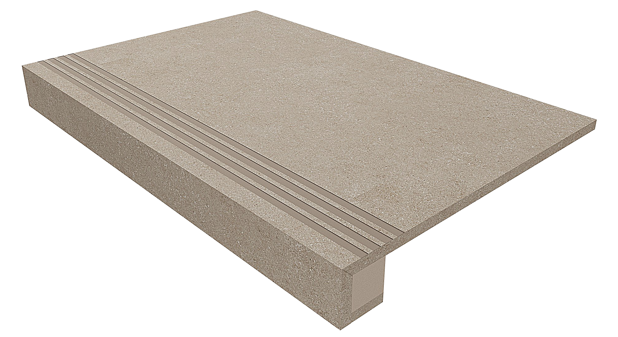 Комплект Ступень LN01 Luna 33x120 неполированная с бортиком + Подступенок 14.5x120 Estima