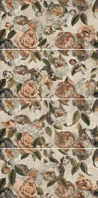 133483 Alchymie Flowery Beige Nat Ret 60x120 Naxos