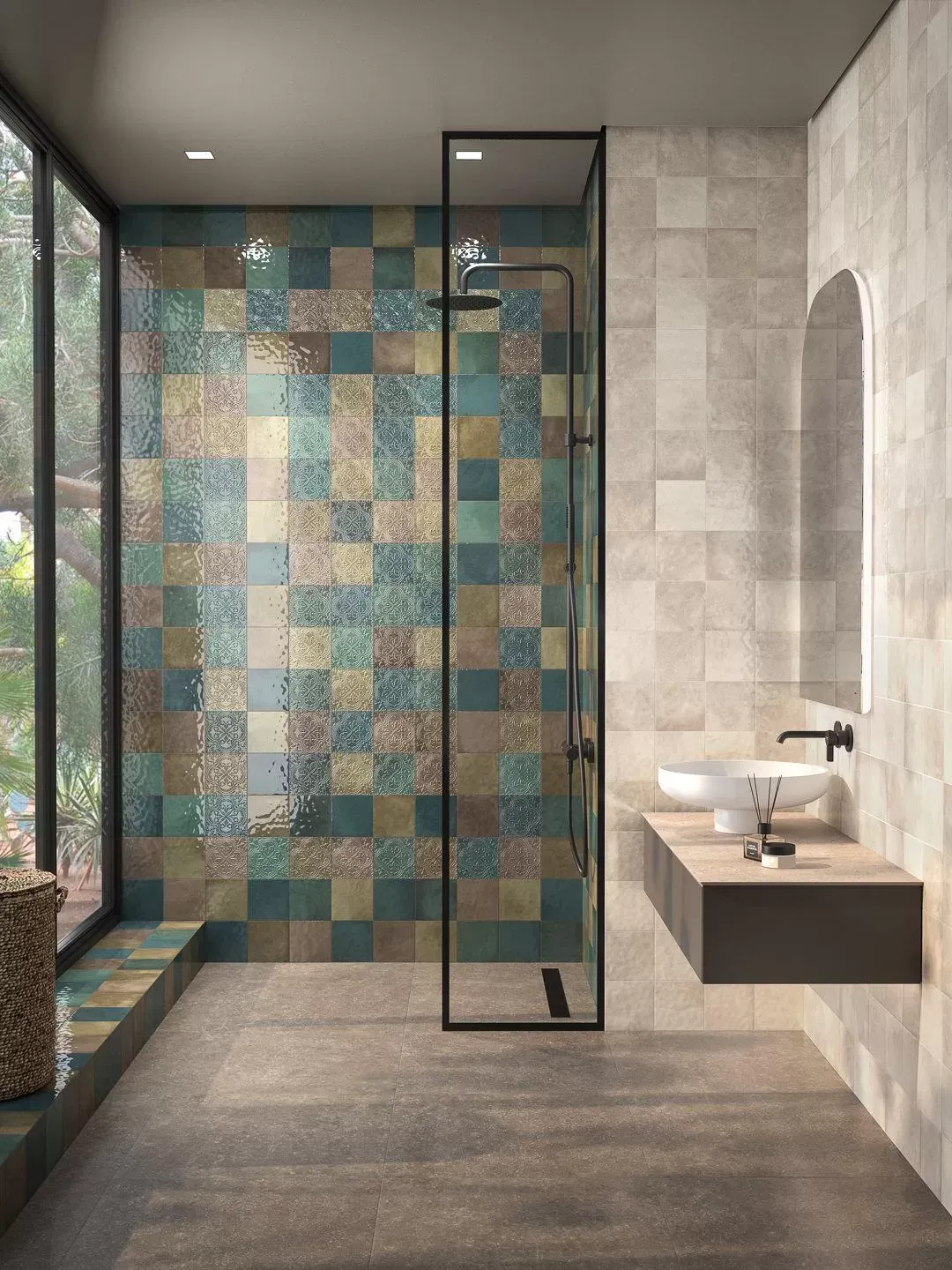 KMD2MSM004BN Декор Фес мозаичный коричневый глянцевый 15x15x0,77 Kerama Marazzi фото 11