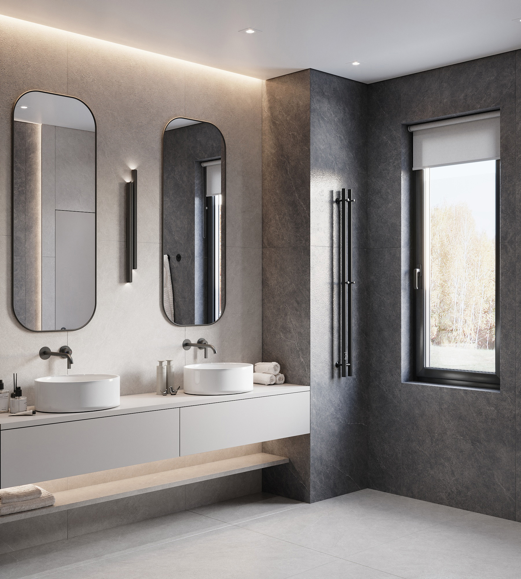 CZ-SL02-B Listello Gris Solido 80x160 Creanza