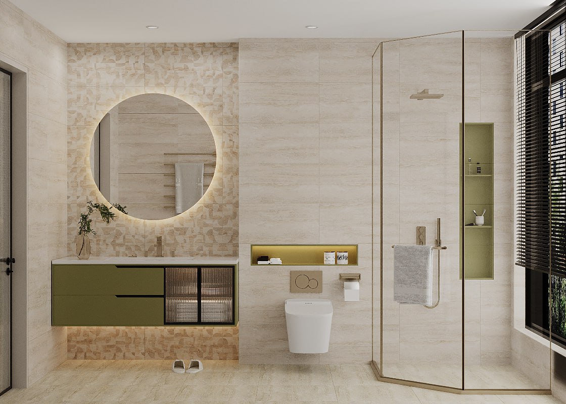 Травертин декор 2 кремовый 25х75 Beryoza Ceramica