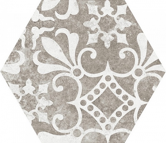 22099 Hexatile Cement Garden Grey 17,5x20 (17 видов паттерна) EQUIPE