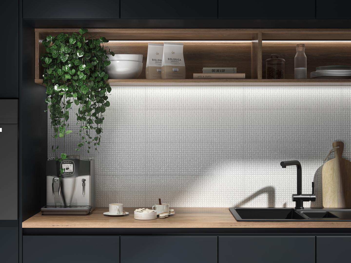 60167 Бьянка белый матовый мозаика 20x60x0.9 Kerama Marazzi