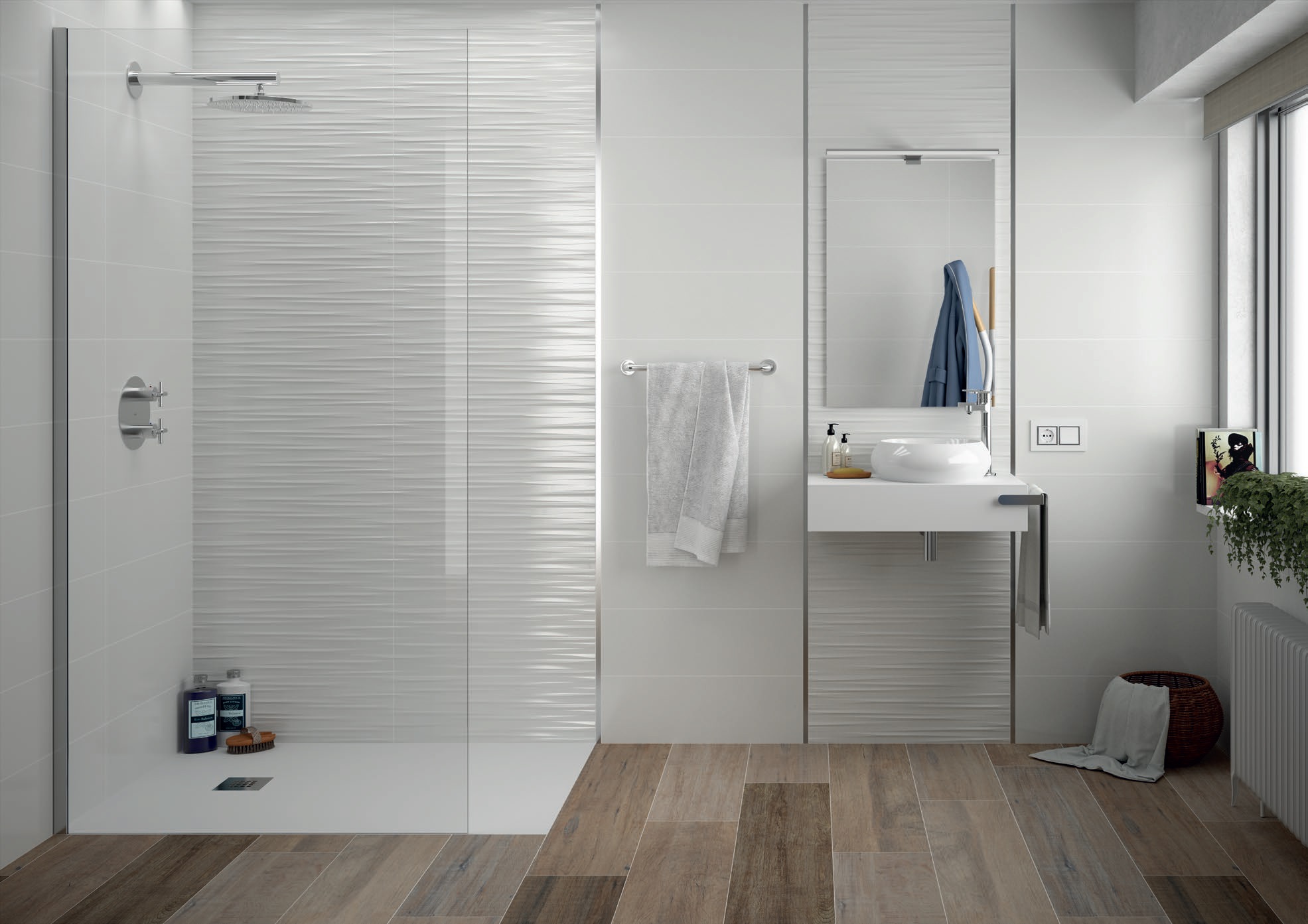 3AEBICEECDPA Ice White MT R 6mm 60x120 Keratile