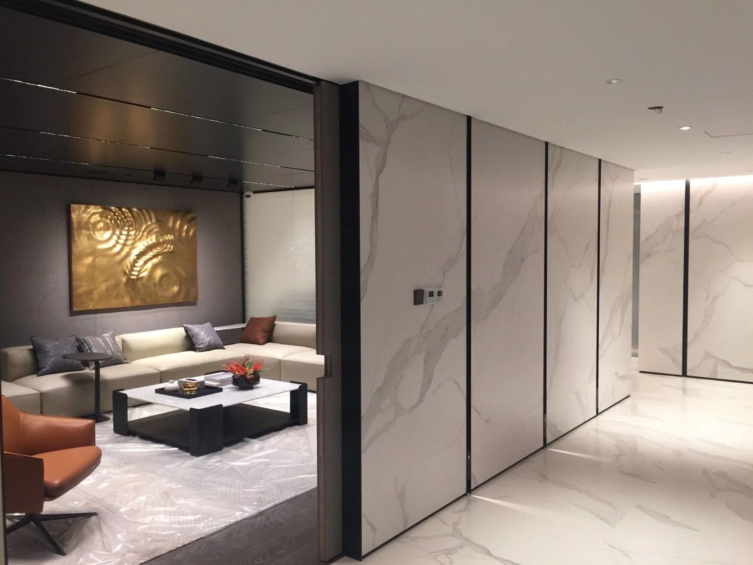 Saint Blanc Calacatta Matt Спеченный камень 1600x3200x6 Delfone фото 11