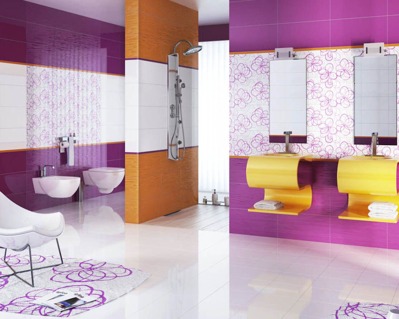 Uniwersalna Listwa Szklana Arancione 2,3х60 Paradyz