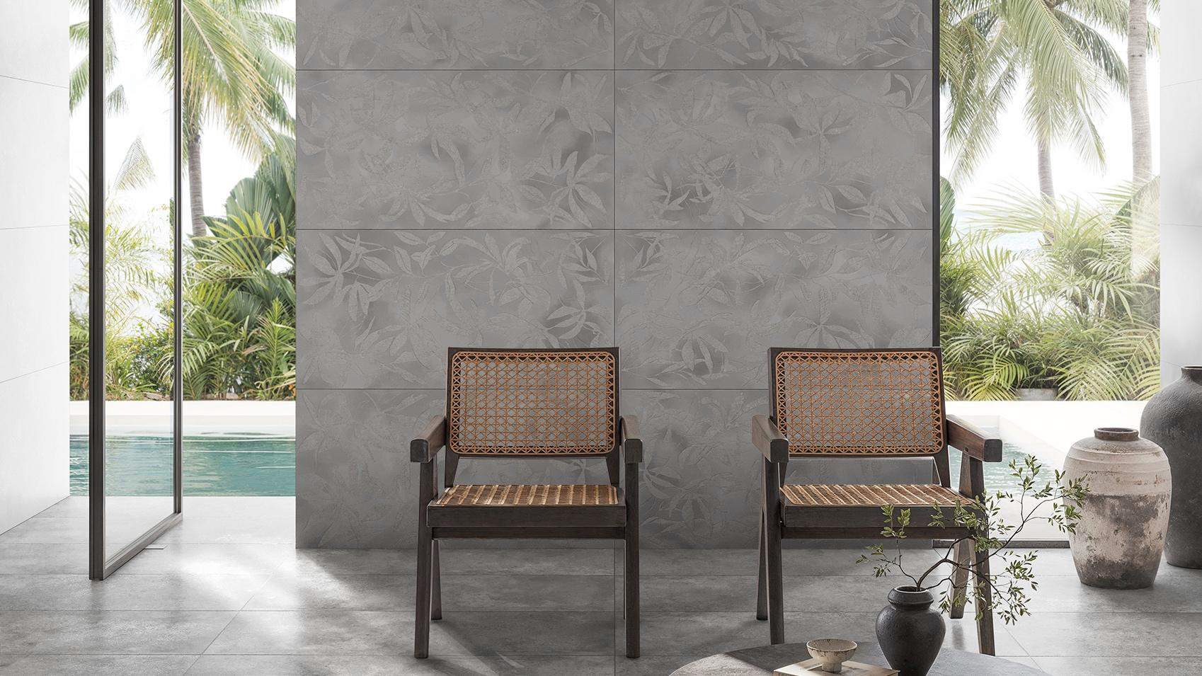 K958008R0001VTER ArtWall Цветы Серый Матовый Ректификат 60x120 Vitra фото 3