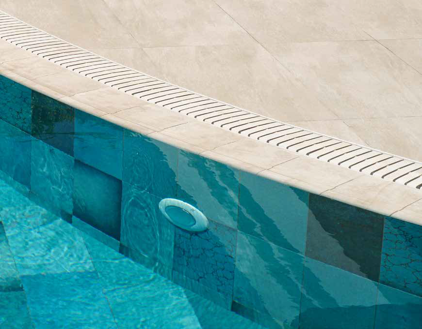 Внутренний угол закругленный Pool Garden Grey Handle 25x25 Serapool