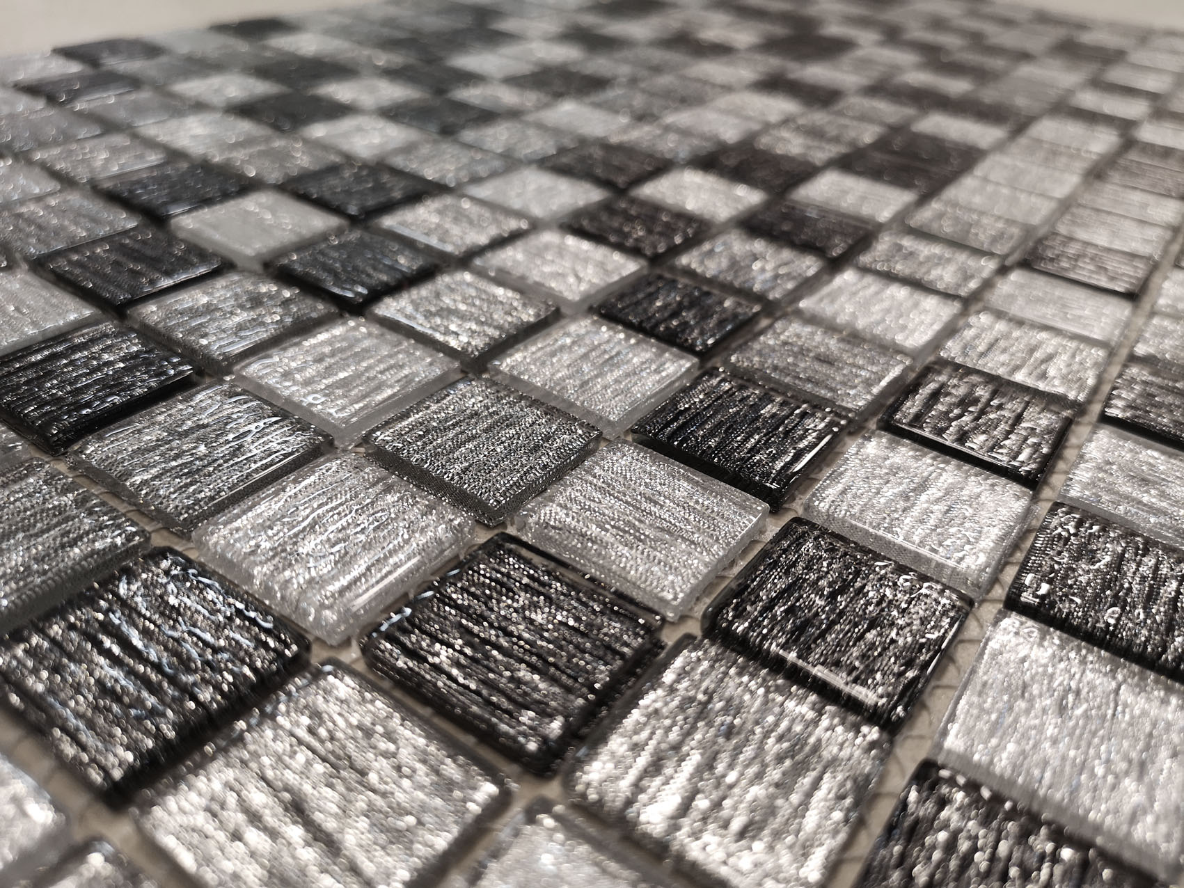 Black Tissue 23x23x4 (ПУ) 298x298 Caramelle Mosaic