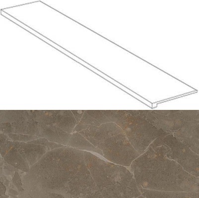 620070000770 Supernova Stone Grey Scalino laterale sx 33x120 Atlas Concorde Russia