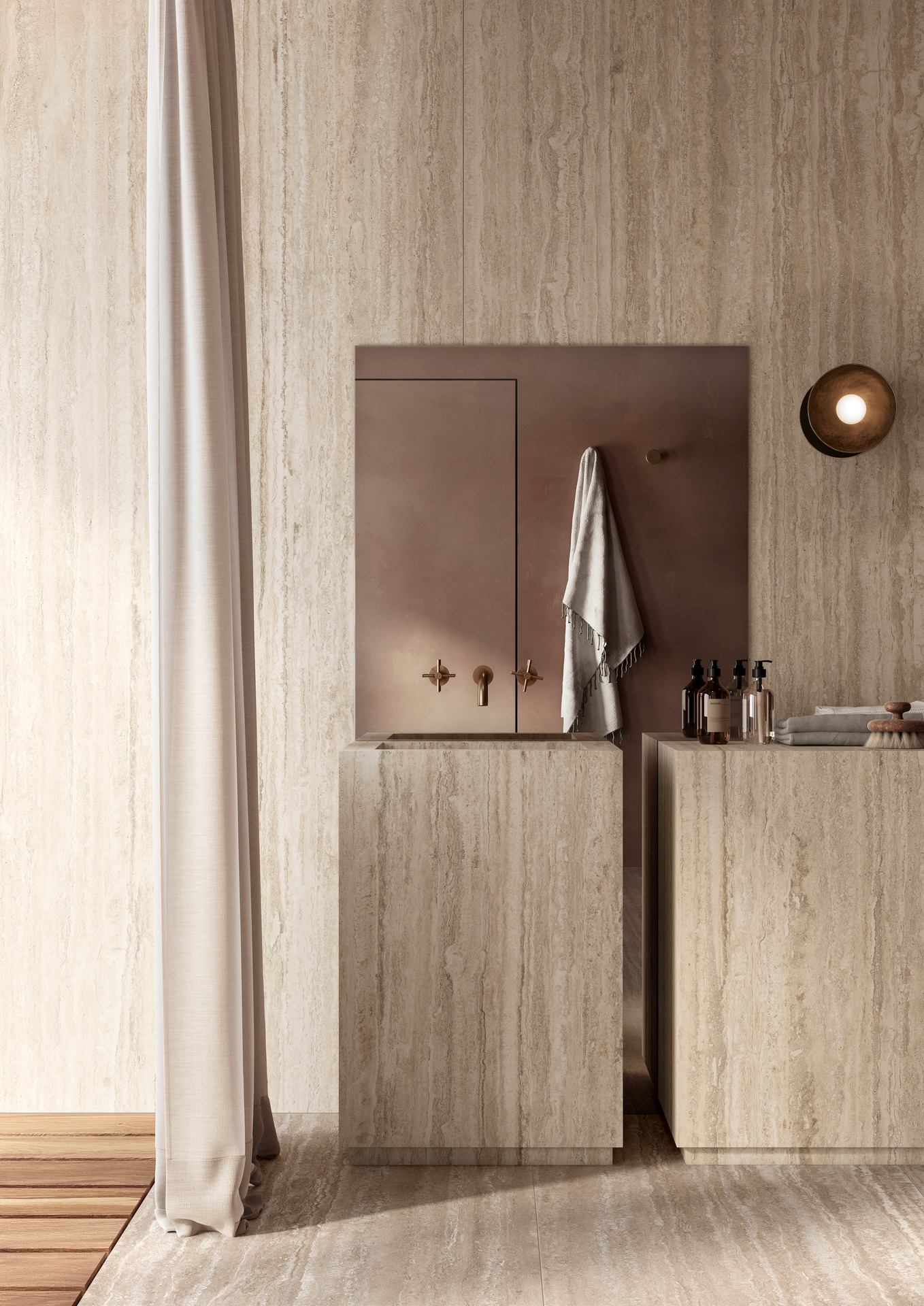 RCA7 Realstone Travertino Vein Bianco Rett 60x120 Ragno Marazzi